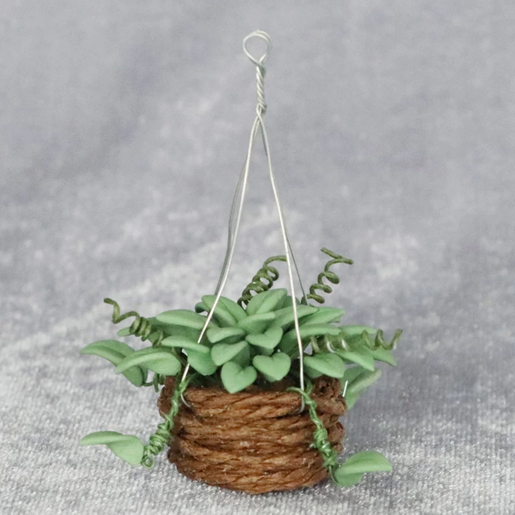 3 pçs casa vaso de plantas em miniatura decoração para casa minúsculos móveis plantas acessórios brinquedos adorno acessório