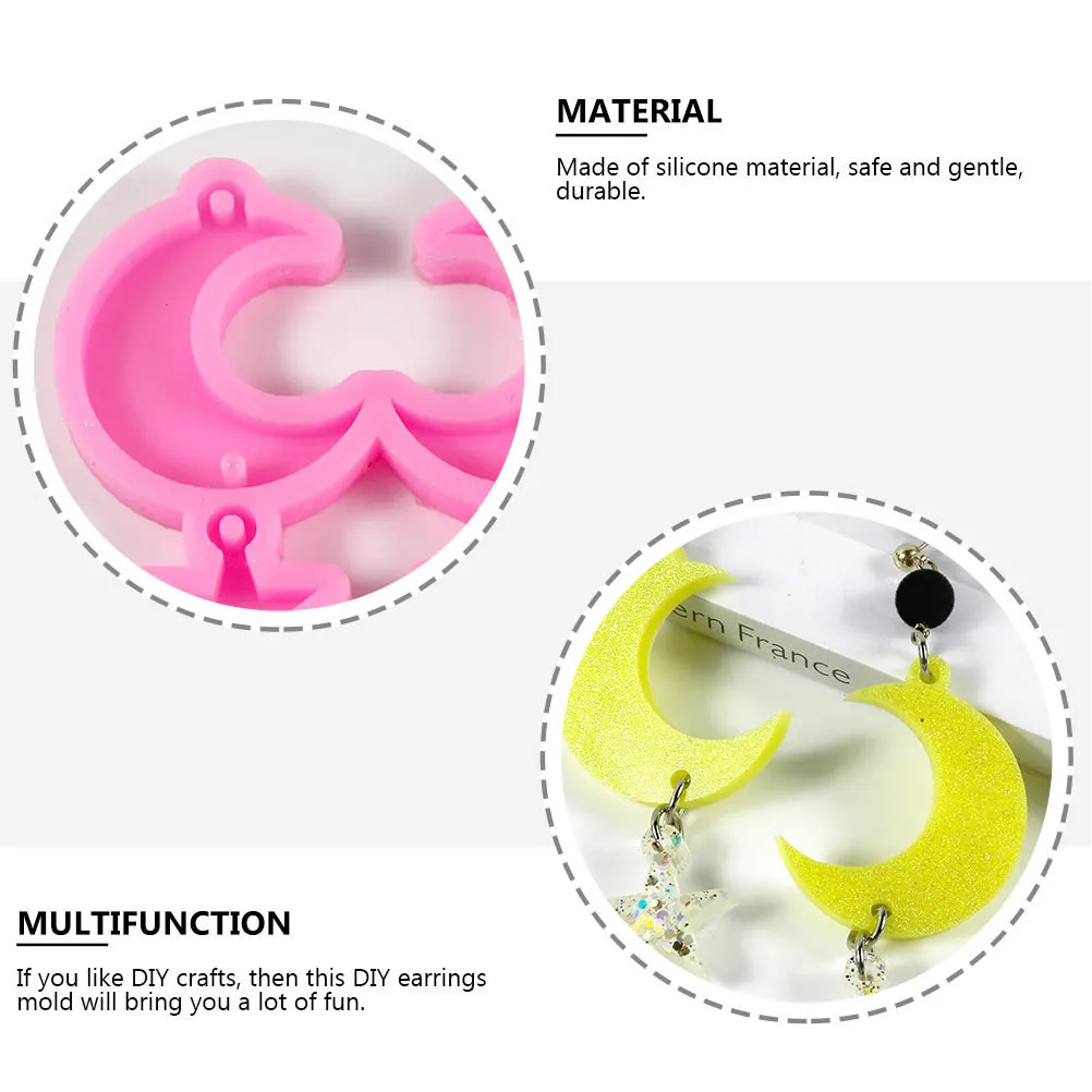 

3 set Earrings Molds Resin Jewelry Making Kits Silicone Diy Casting Trays For Ear Pendant Crafts Handmade Accessories Tools
