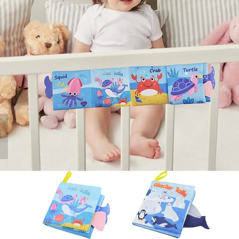 

Kids Cloth Books Touch and Feel Cloth Soft Crinkle Books Sensory Toys for Babies Activity Early Education & Development Soft