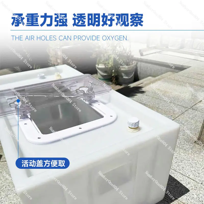 

Ведро для живой наживки с герметичной крышкой и ручкой для рыбалки, портативный контейнер для транспортировки