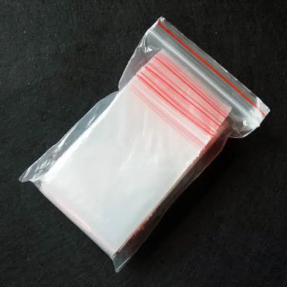 100/200 Stück wiederverschließbare Plastiktüten mit Reißverschluss, transparente Beutel, Vakuum-Aufbewahrungsbeutel, durchsichtige Beutel, Ziplock-Beutel zur Aufbewahrung von Lebensmitteln, Kunststoff – Detail 3