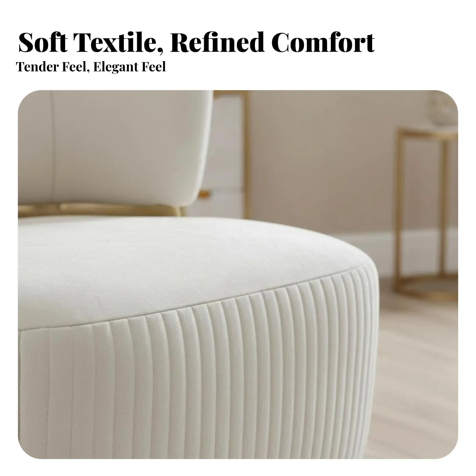 

Soft Tub Chair Modern and Elegance Accent Armchair Minimalist Design Soft Upholstery for Homeowners, Living Room, Lounge Area