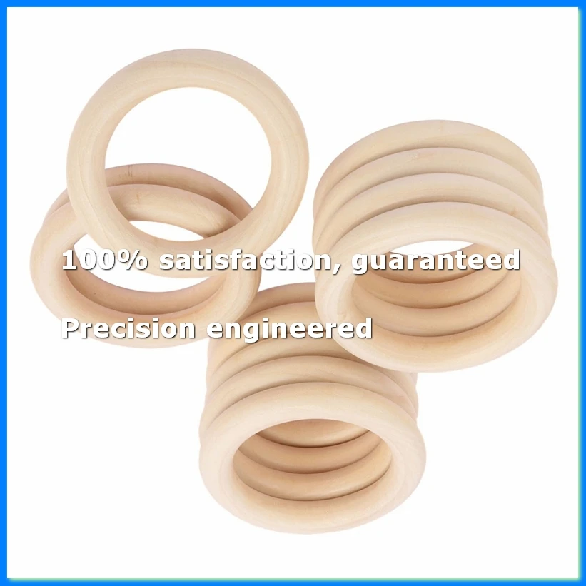 

30 Pack Unfinished Wooden Rings Natural 4 Inch Wood Craft Rings for DIY Crafts, Jewelry Making, Macrame & Home Decor-ABYS