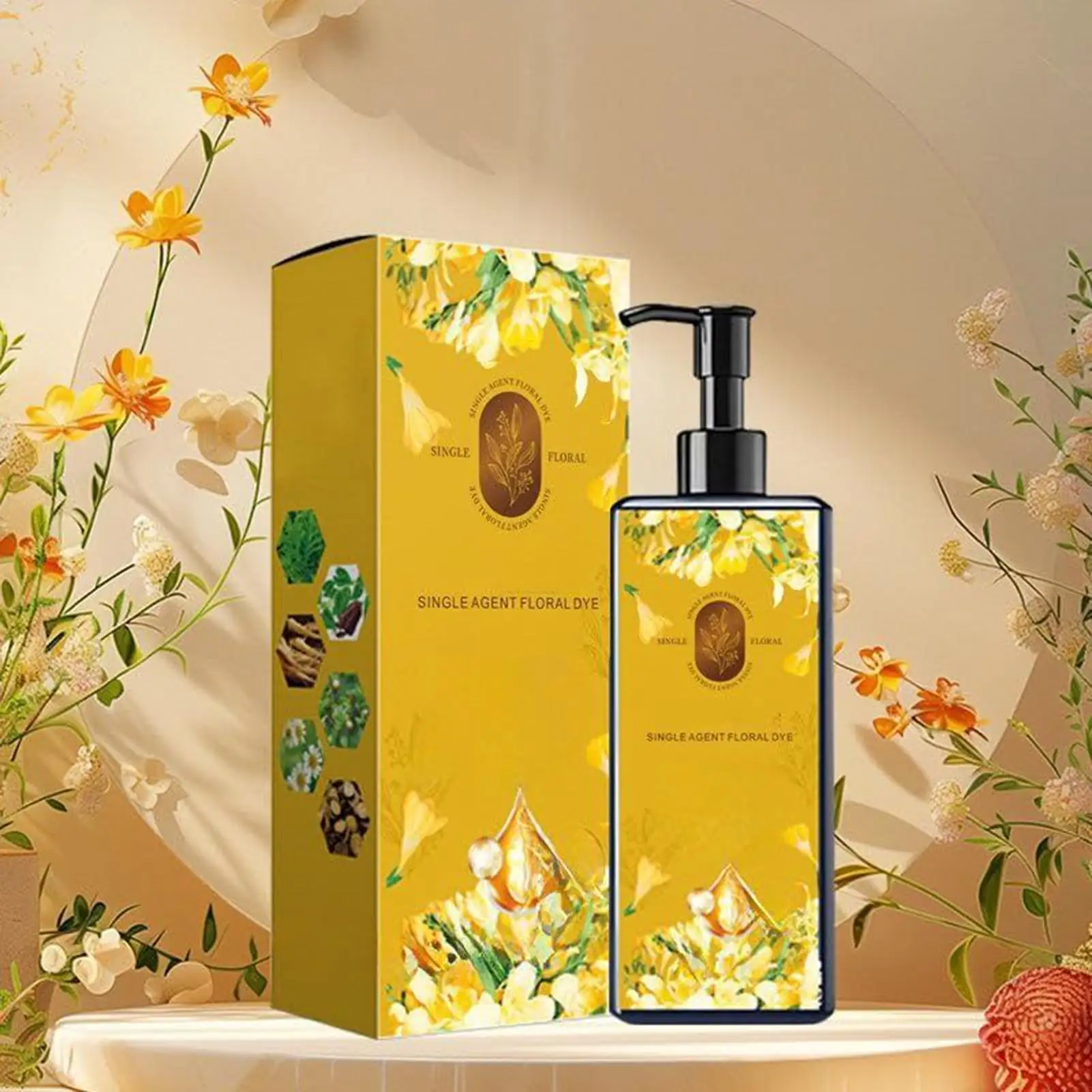 Shampoo para tingimento de cabelo preto/marrom, cor natural, essência vegetal, shampoo para coloração rápida do cabelo, creme para cobertura de grisalhos