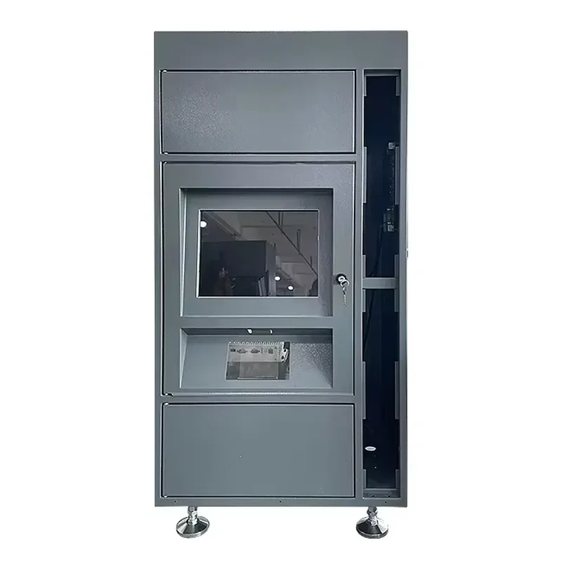 High Security Rustproof Mailbox with Smart Residential Wall Mount Metal Letter Box Parcel Postbox Mini Book Kiosk