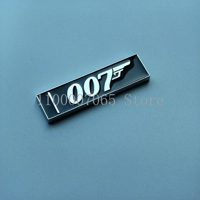 Tiger Edition 007 Gun Thick Bar Badge Metal Car Emblem for Defender Limited Edition Trunk Side Doors Decor Logo Sticker Black