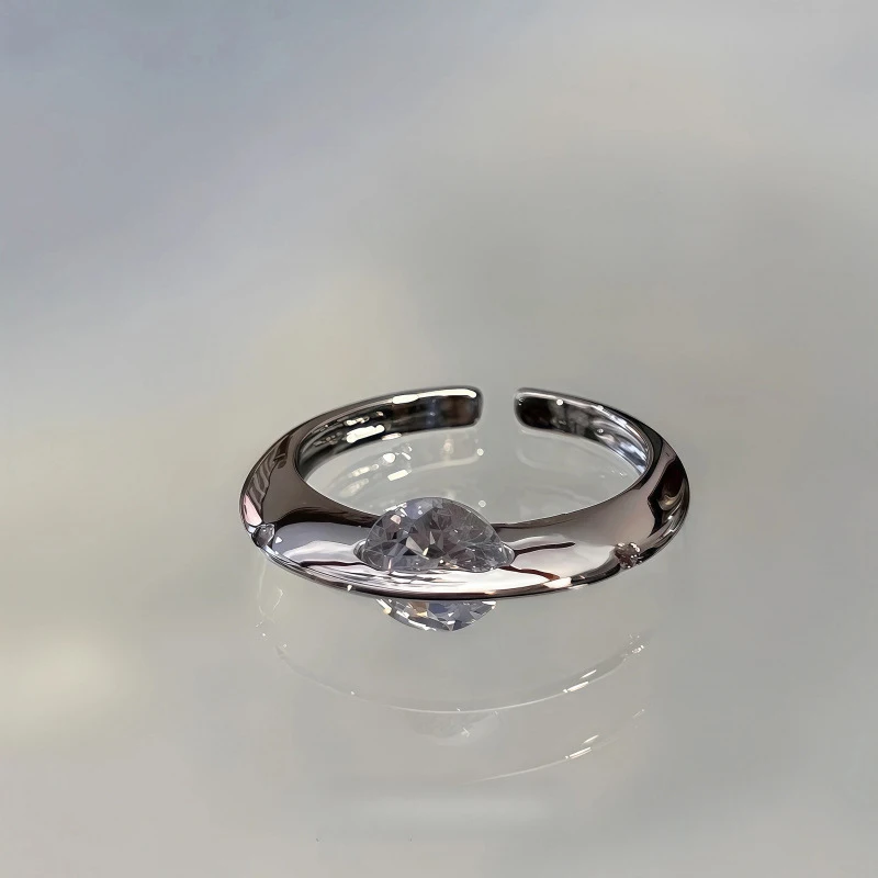 Fashion Zircon Planet Open Ring For Women Men Lover Y2K Party Jewelry Gift Accessories