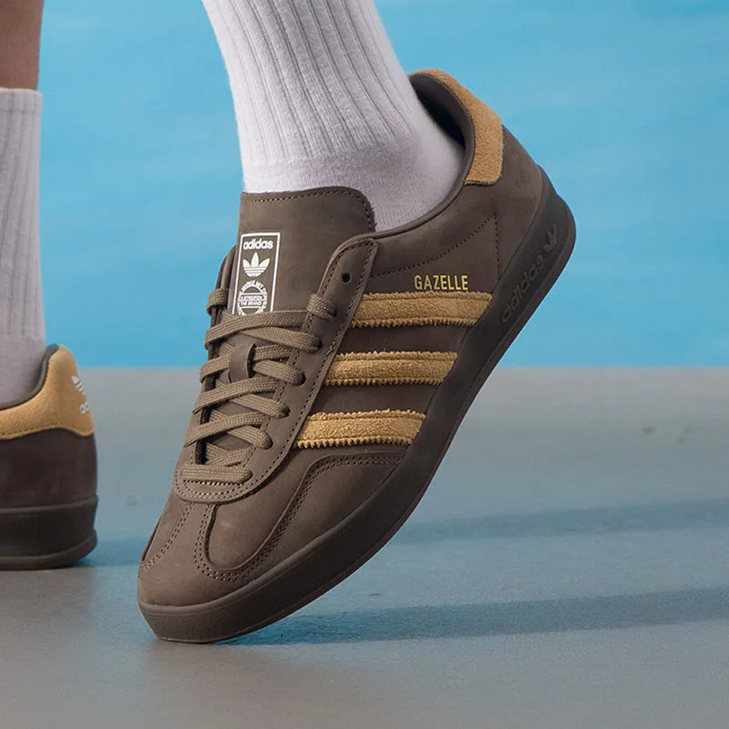 Adidas Originals Sneakers JQ8386 Low Top Cow Leather Lace Up Synthetic Lining Rubber Sole Retro Board Shoes