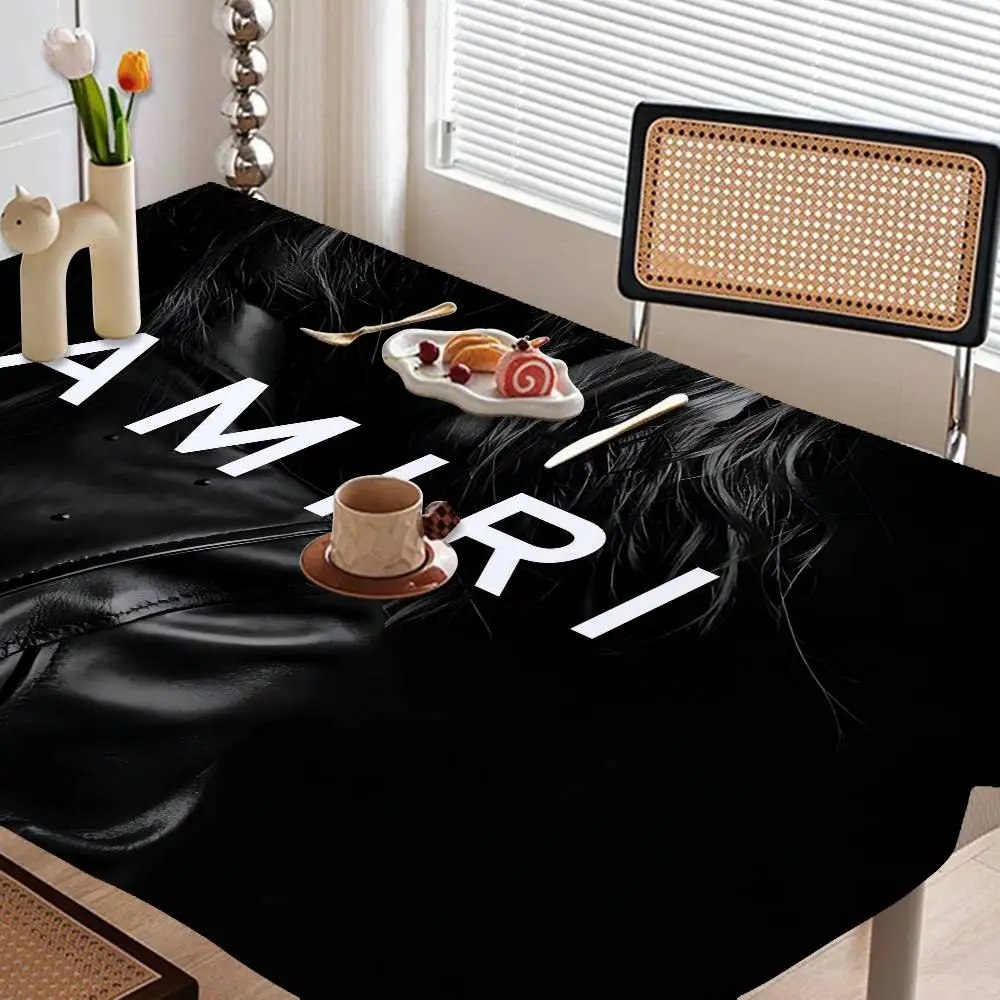 مفرش طاولة A-AMIRIS مقاوم للماء والزيت بجانب السرير، قماش مزخرف مقاوم للغبار، مفرش طاولة القهوة المعيشة