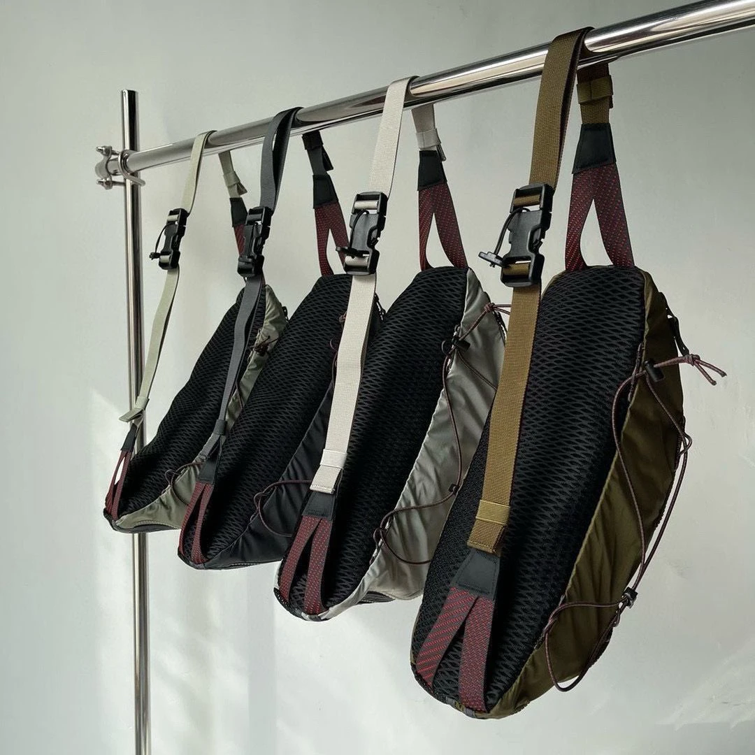 5L ex Sport all'aria aperta Bapa Materiale in nylon Borsa pettorale resistente all'usura Modello geometrico Sle casual per ciclismo e equitazione