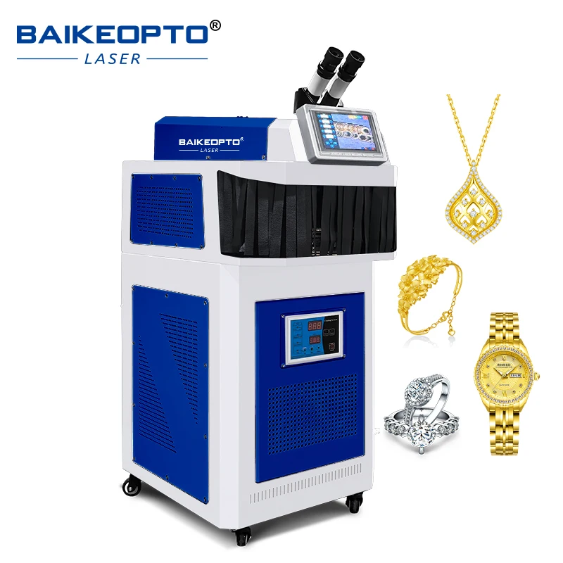 Baikeopto 100W Factory Big YAG  Laser Welder for Jewellery Micro Spot Laser Standing integrated Machine