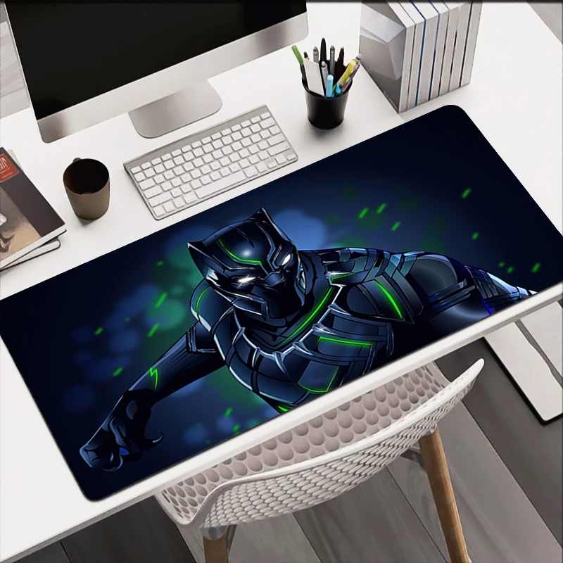 

Mouse Pad Black Panther Colorful Large Keyboard Mousedesk Pad non-slip Rubber Gaming Mousepad Laptop Mouse Carpet Game Table Mat