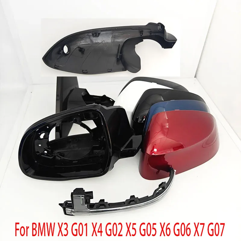 Car Side Mirror Frame Cover Wing Mirror Outer Shell for BMW X3 G01 X4 G02 X5 G05 X6 G06 X7 G07 OE 51168496623 51168496624