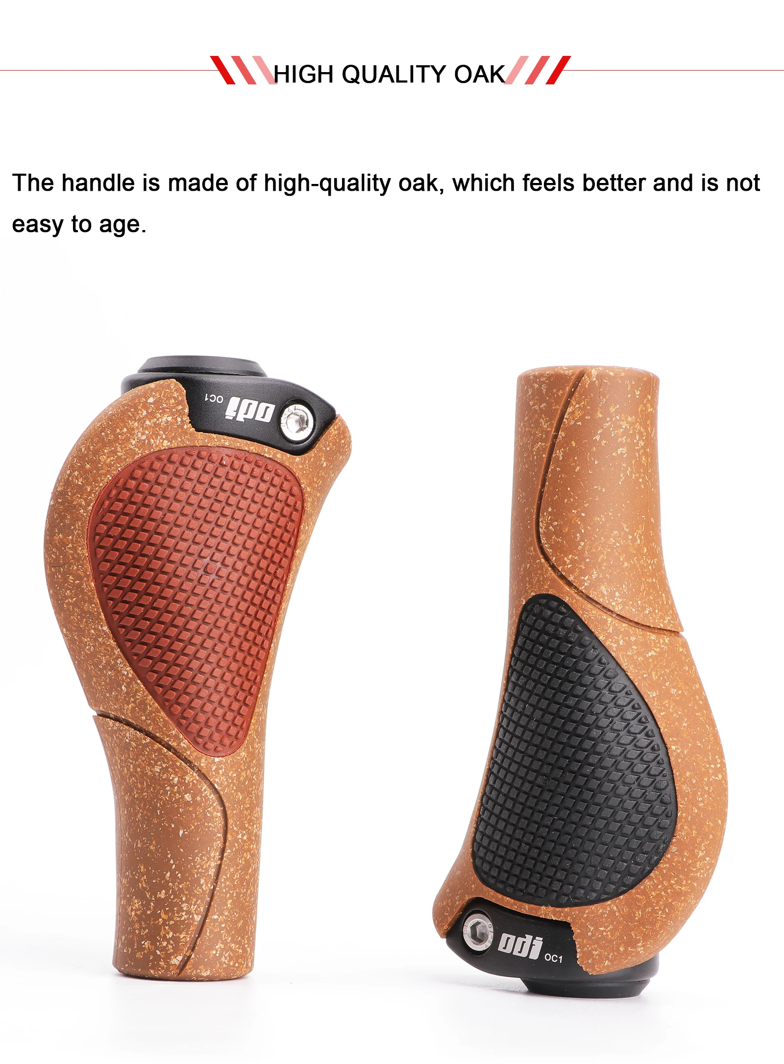 ODI OC1 Fahrrad Ergonomische Eichengriffe MTB Große Pad Fahrradlenkerabdeckung Anti-Rutsch-Griffe Radfahren Gummiballgriff Zubehör – Detail 3