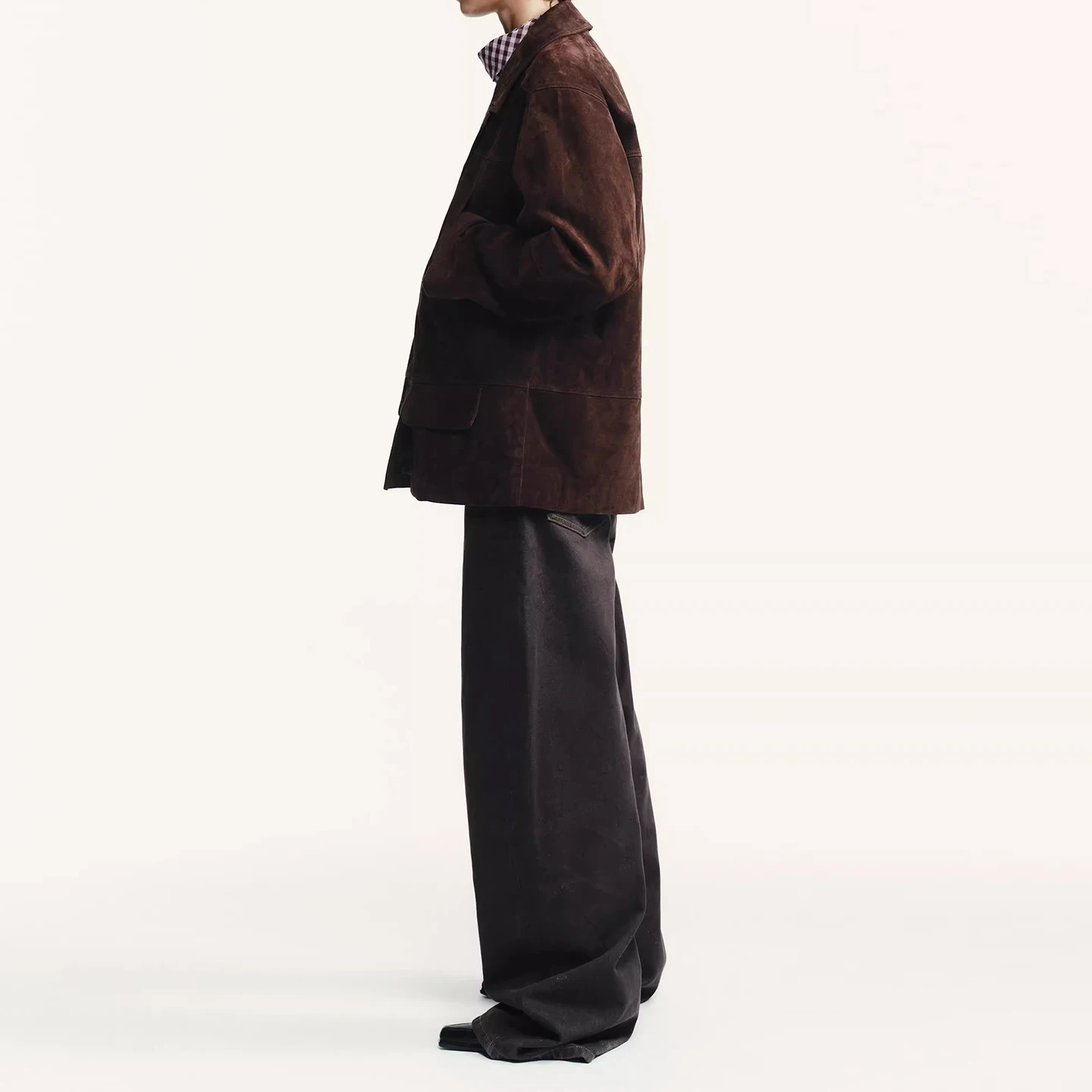 Z المرأة عادية Sle جلد فضفاض فو الجلد المدبوغ Jaet Faionable الفردية ort ملابس خارجية خريف 2025 #3