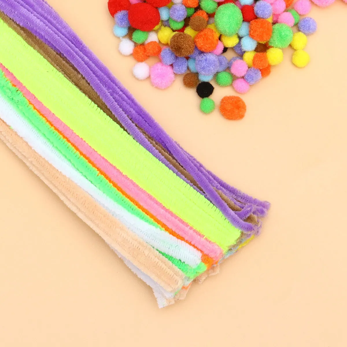 1Set Kreative Wolle Stick Handwerk Kit für Kinder DIY Handwerk Projekte Stimulieren Fantasie Kindergarten Kunst Aktivität