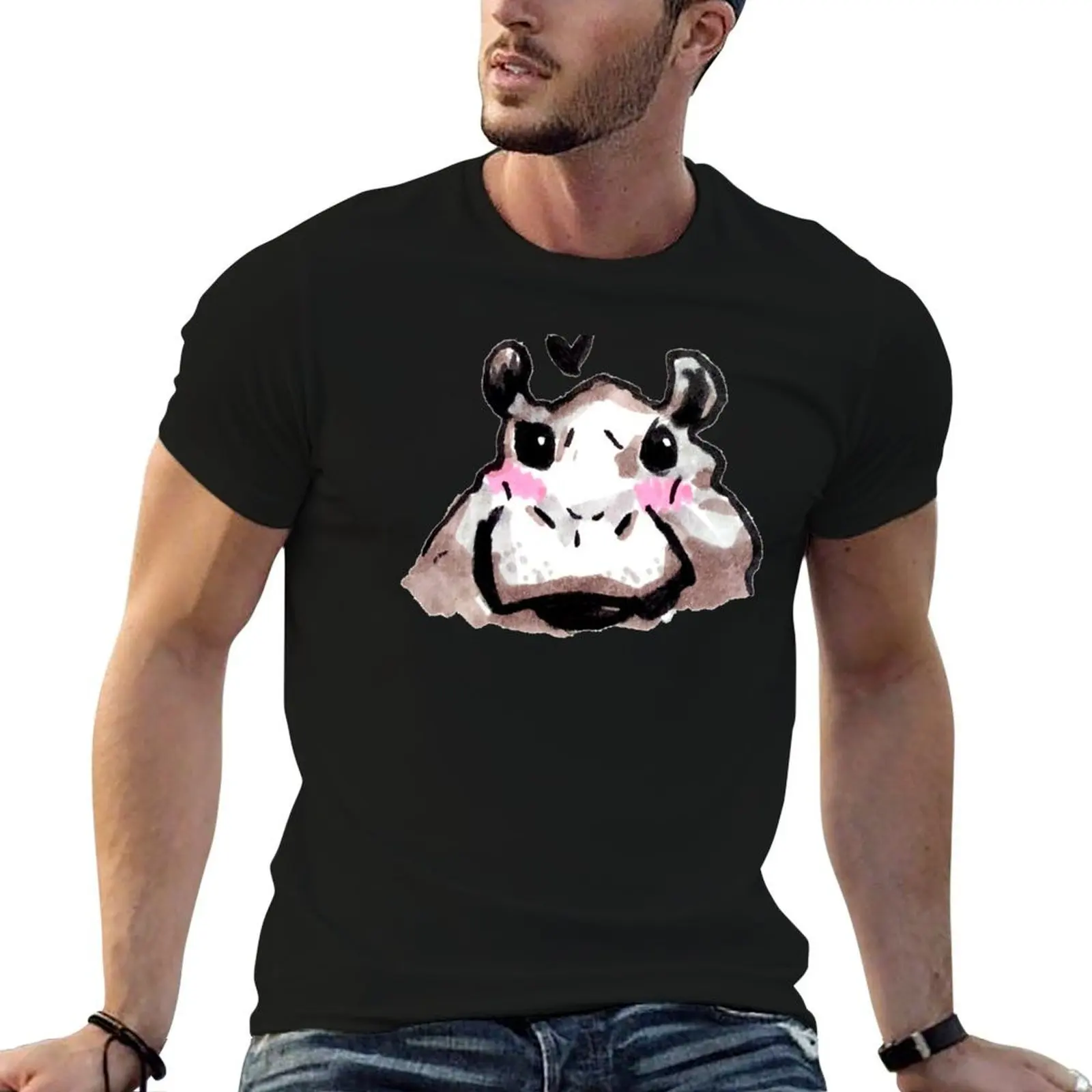 

Bby hippo T-Shirt t shirt personalised t shirts for man cotton T-Shirt