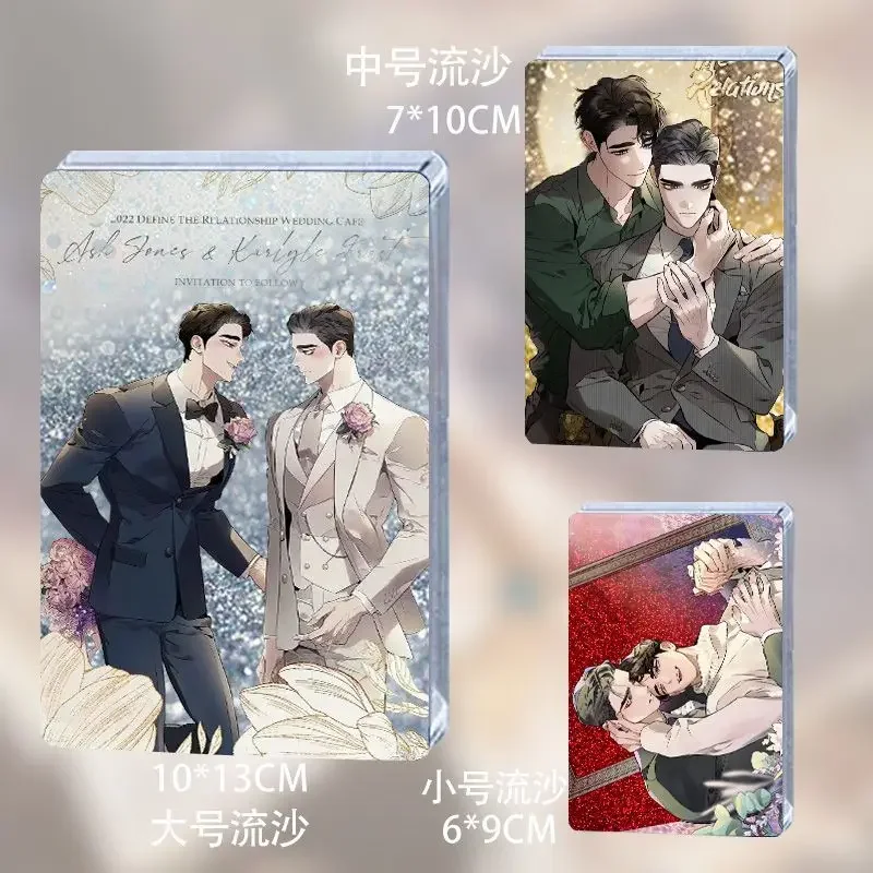 Korean Define The Relationship Manhwa Bl Acrylic Stand High Clear Double Sided Photo Flowing Sand Mahjong Cards Collection