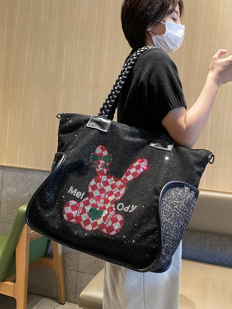Luksusowa designerska torebka damska marki luksusowej Sac De Luxe Femme duża pojemność torebka na ramię Bolsos Mujer