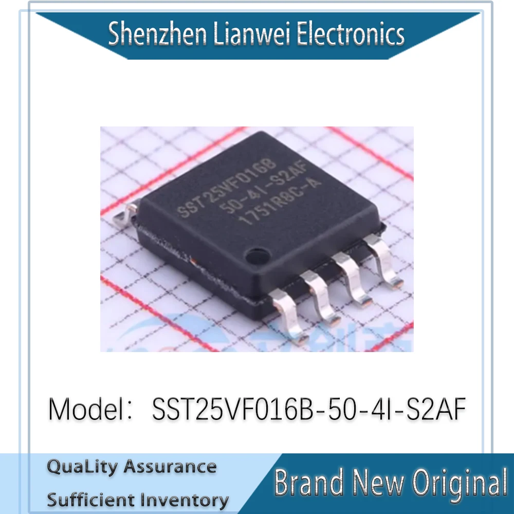 

100% New Original SST25VF016B-50-4I-S2AF SST25VF016B IC FLASH 16MBIT Chipset SOP-8