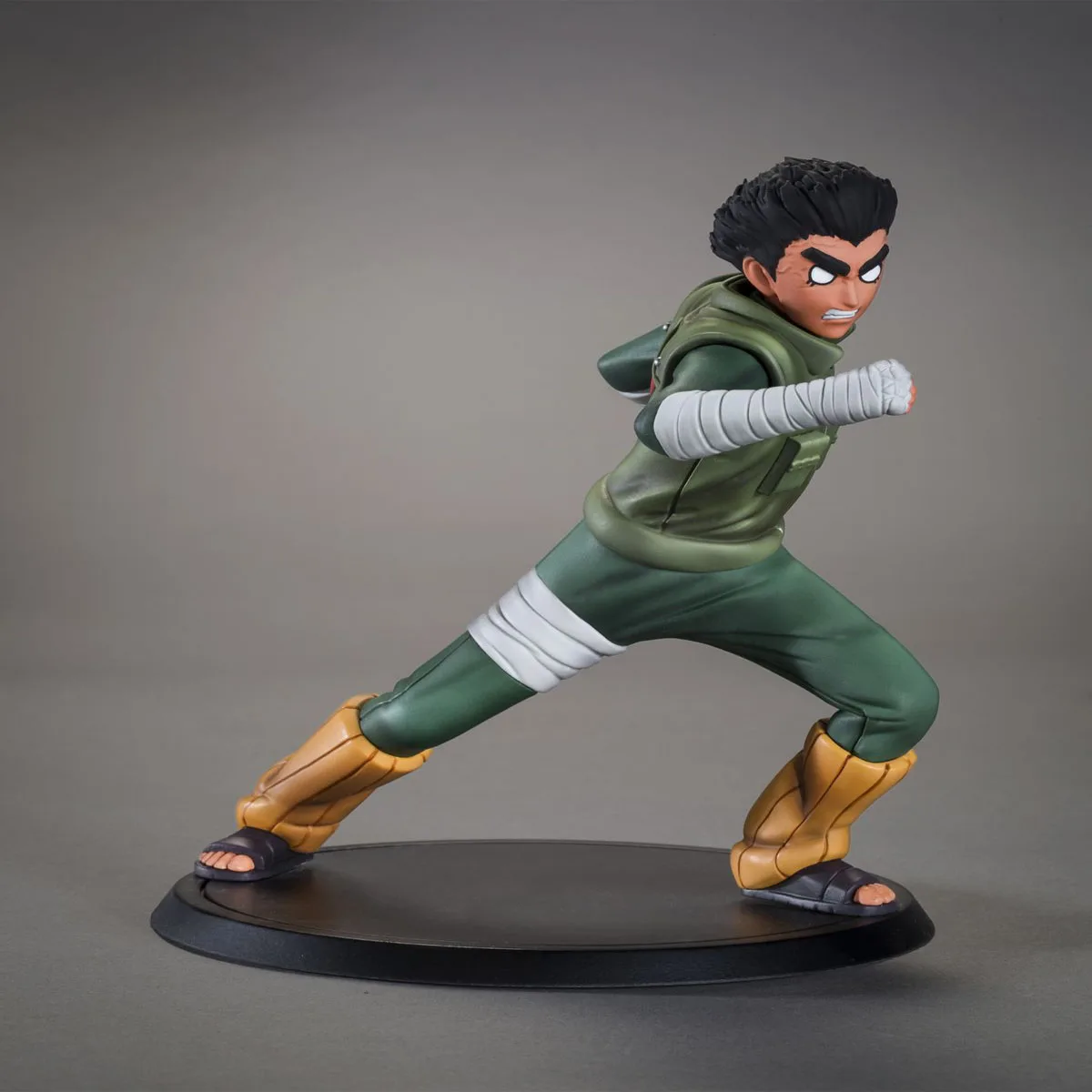 

14cm Naruto Shippuden Anime Battle Rock Lee Double Headed Stance Action Figure Model PVC Toys Doll Gift