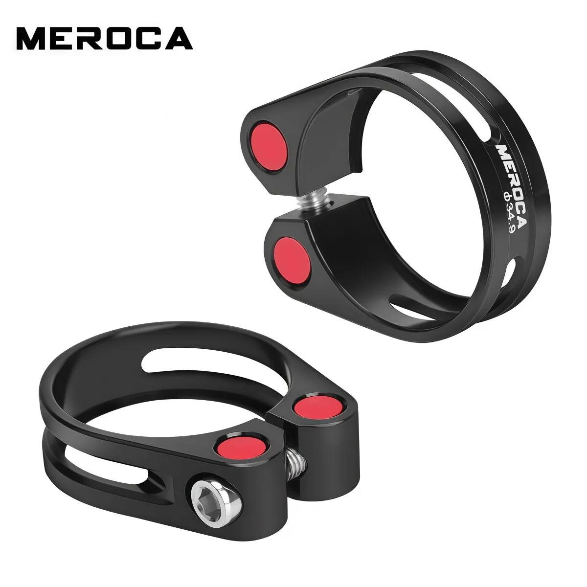 MEROCA J235 Locking Seatpost Clamp 31.8mm (15.7g)/34.9mm (16.7g) Aluminum Alloy Bicycle Seat Clamp