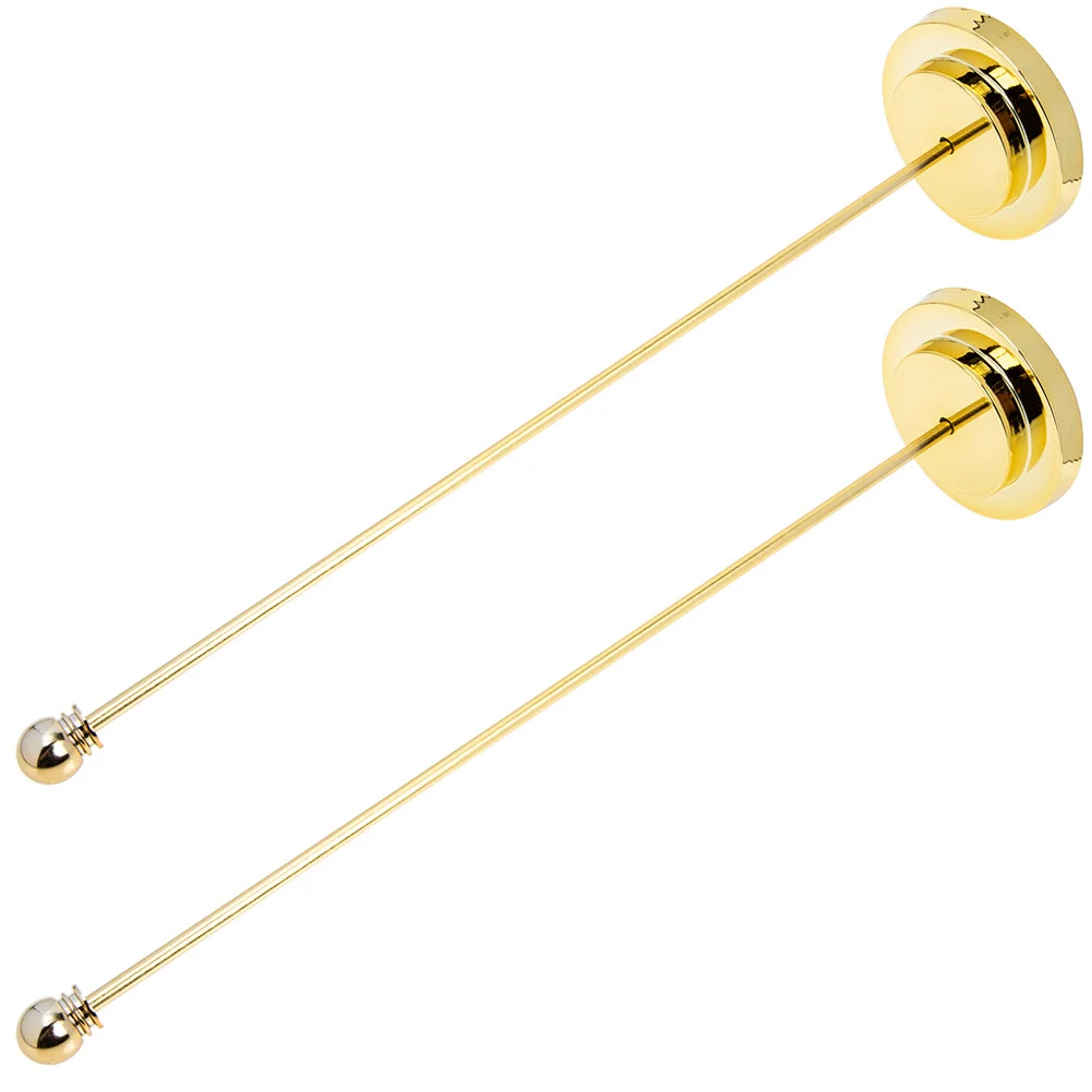 2 Pcs Flagpole Table Nail- for Car Sturdy Holder Mount Golden with Work