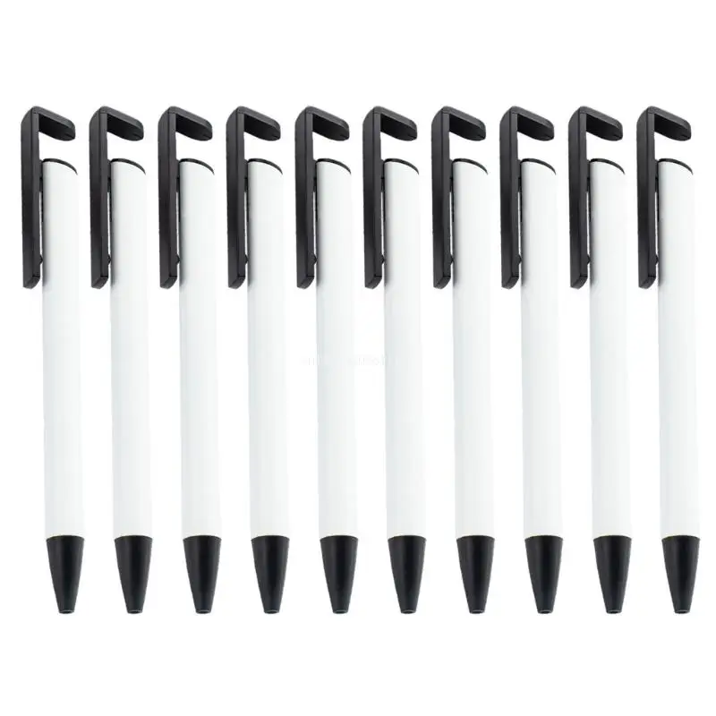 10Pcs Retractable Ballpoint Pen for Full Printing Pen, Sublimation Pen Blank Dropship