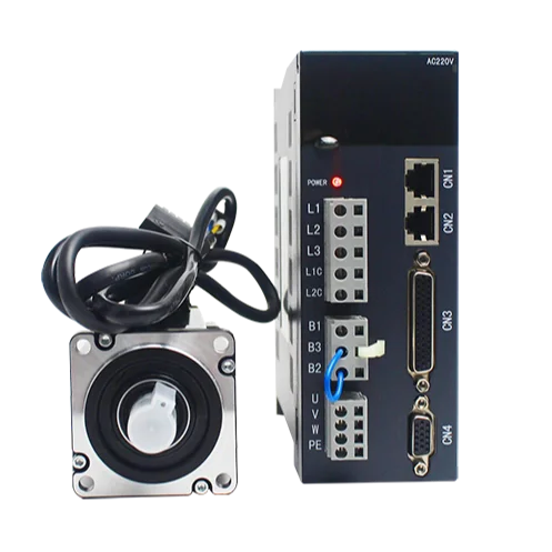 

LICHUAN Серводвигатель 400 Вт 2500PPR 60 мм Комплект драйверов серводвигателя переменного тока с тормозом LCMT04L02NB-60M01330ZB + A4 Сервоприемы с ЧПУ