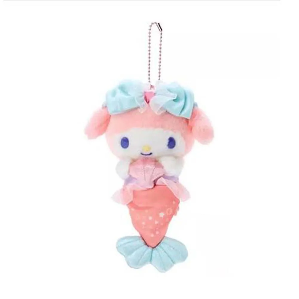 Sanrio Plush Toys Doll Kawali Kuromi My Melody Cinnamoroll Plushie Keychain Stuffed Pendant Accessories Birthday Christmas Gift