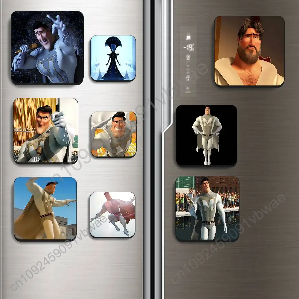 

Chengdu Metro Man Megamind Black Square Plastic Fridge Magnet, for Magnetic, No Trace Left, Durable, Smooth and Textured