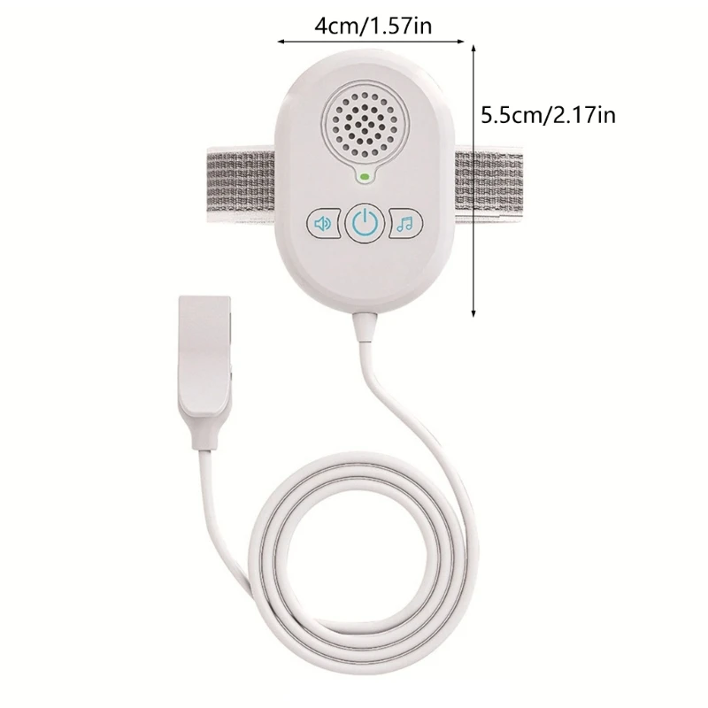 소년 소녀 침대 젖음 알람 USB 충전식 변기 훈련 알림 소리 포함