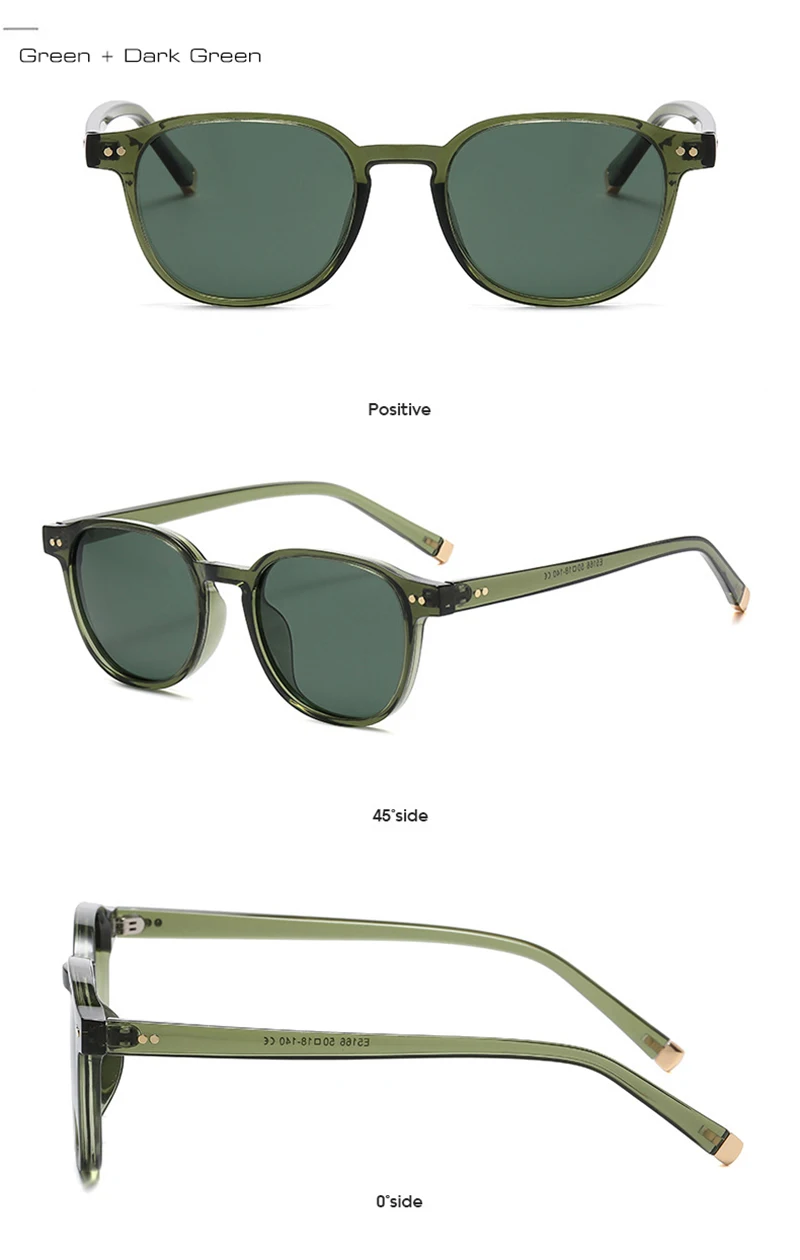 SHAUNA Retro Platz Frauen Polarisierte Sonnenbrille Mode Nieten Dekoration Männer Punk Fahren Sonnenbrille Shades UV400 – Detail 10