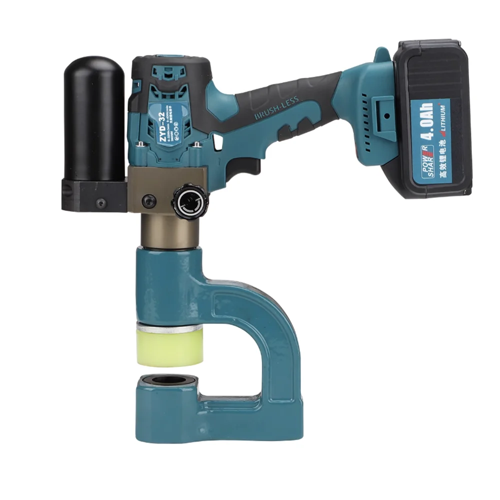 Lithium Electric Hydraulic Bridge Drilling Device C-Shaped Steel Purlin Electrical Box Punching Tool for Metalworking
