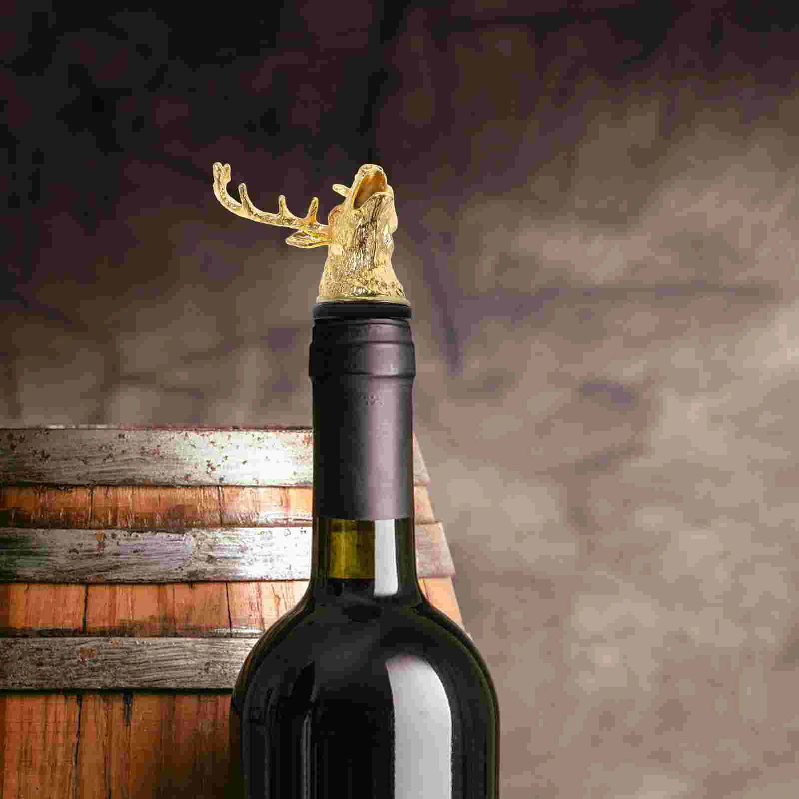 

Bottle Caps Stopper The Animal Pourer Inflatables for Children Deer Stoppers Head