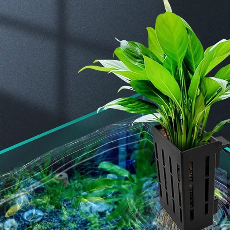 Fish Tank Hydroponic Planting Basket Reusable Aquascapes Decoration for Houseplants