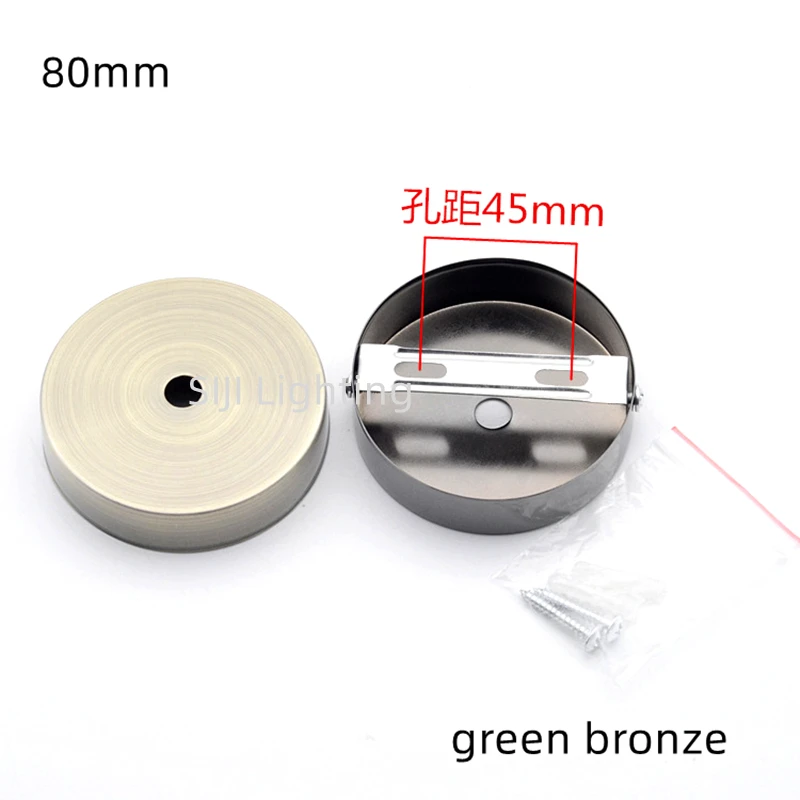 

Металлическая потолочная розетка/основание для светильника 80 мм (8 см) для настенных, подвесных и проходных светильников