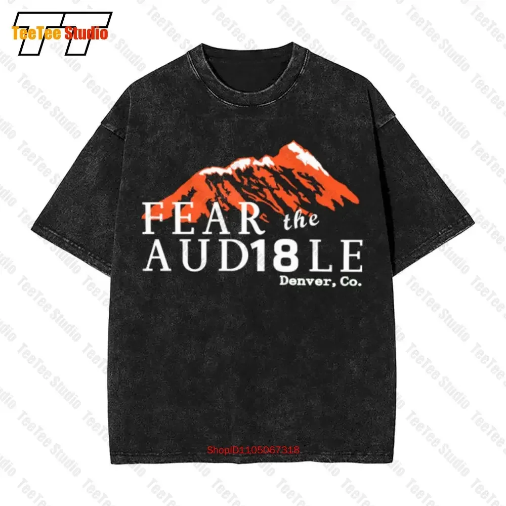 Fear The Audible Peyton Manning 18 Omaha Broncos Vintage Hip Hop T-Shirt HDC5