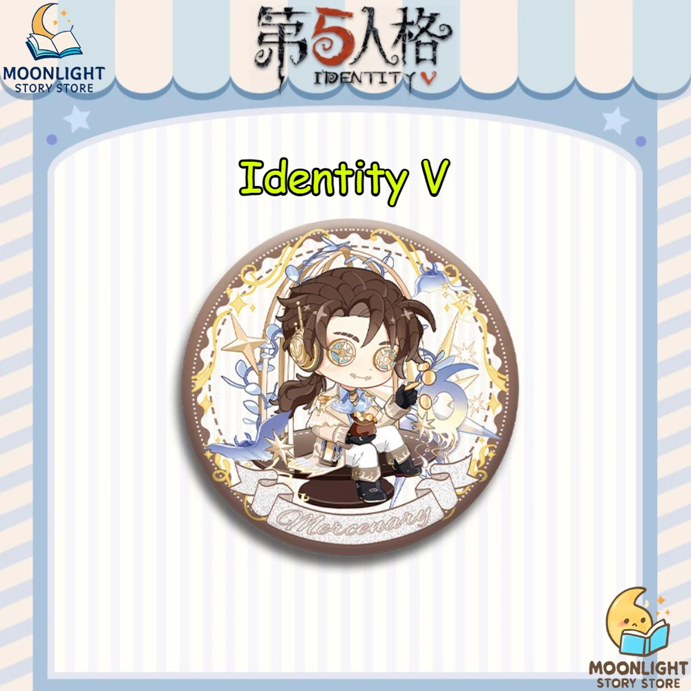 58MM Identität V Spiel Merch Abzeichen Asymmetrische Überleben Spiel Gefangene Bildhauer Mechaniker Recorder Anhänger Rucksack Dekoration