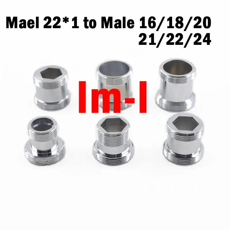 Lengthened M22 To 16 18 20 22 24mm Male-Male Faucet Joint Adapter Water Purifier Converter Kitchen Bathroom Water Tap Joint 1Pc