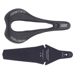 Ultralight Bicycle Saddle MTB Road Cycling Full Carbon Fiber Leather Saddle Adult Men Women Open Bike Selle Racing Saddle Parts