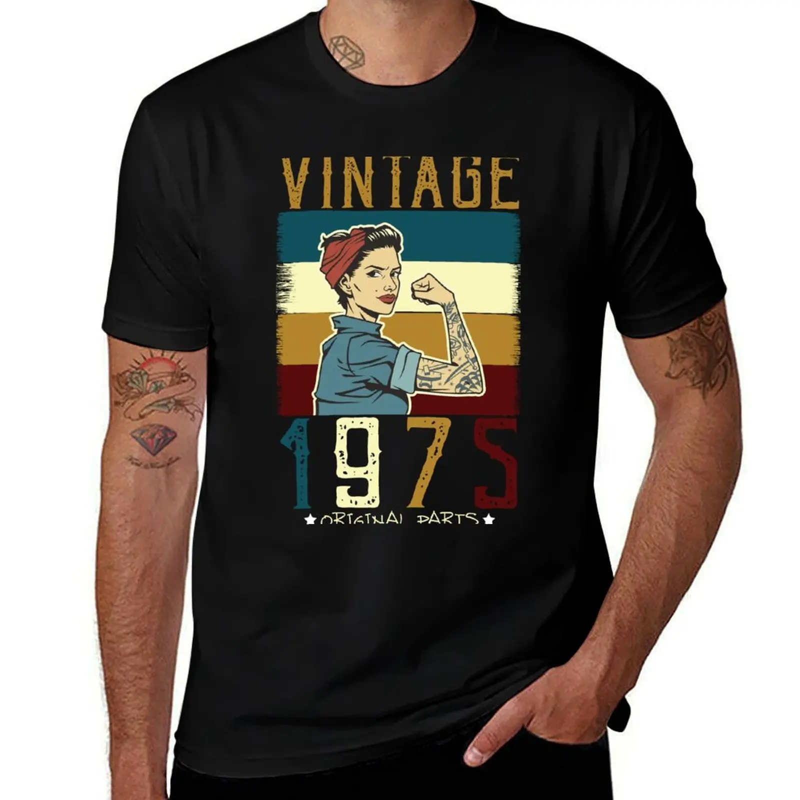 

50 Years of Being Awesome 1975 Vintage Birthday Gift – Born in 1975 T-Shirt T-Shirt sweat Men's clothing