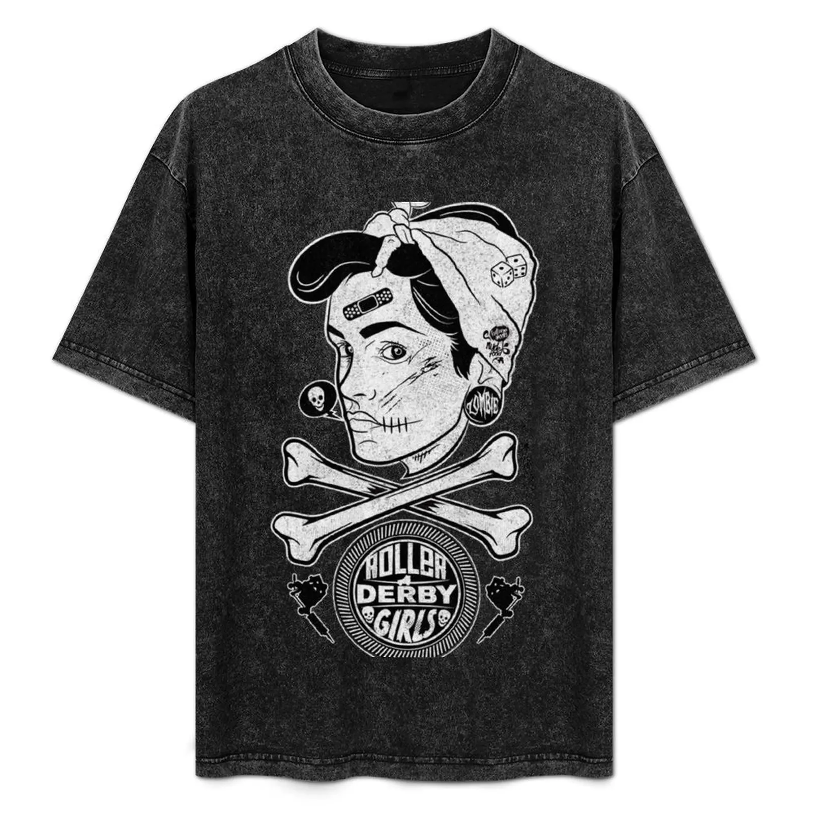 Camiseta informal de larga duración para niñas de Zombie Roller Derby