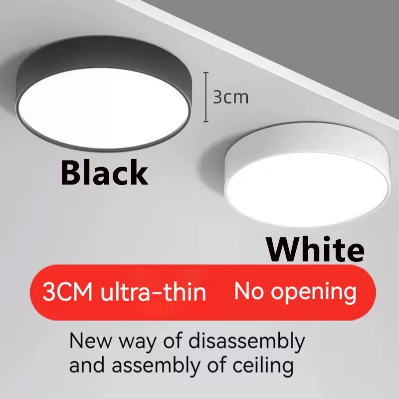 Factory Outlet LED Rounded Ultra-thin Surface Mounted Anti-glare Ceiling Lamp Downlight Spotlight for Indoor Lighting