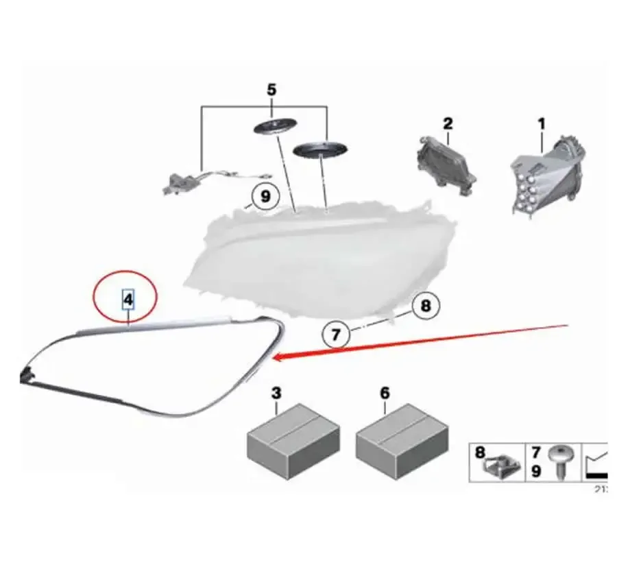 For Benz W164 ML300 ML350 ML420 ML500 Headlight Seal Rubber Strip Sealing Ringl Lampshade Washer 2006 2007 2008 2009 2010 2011