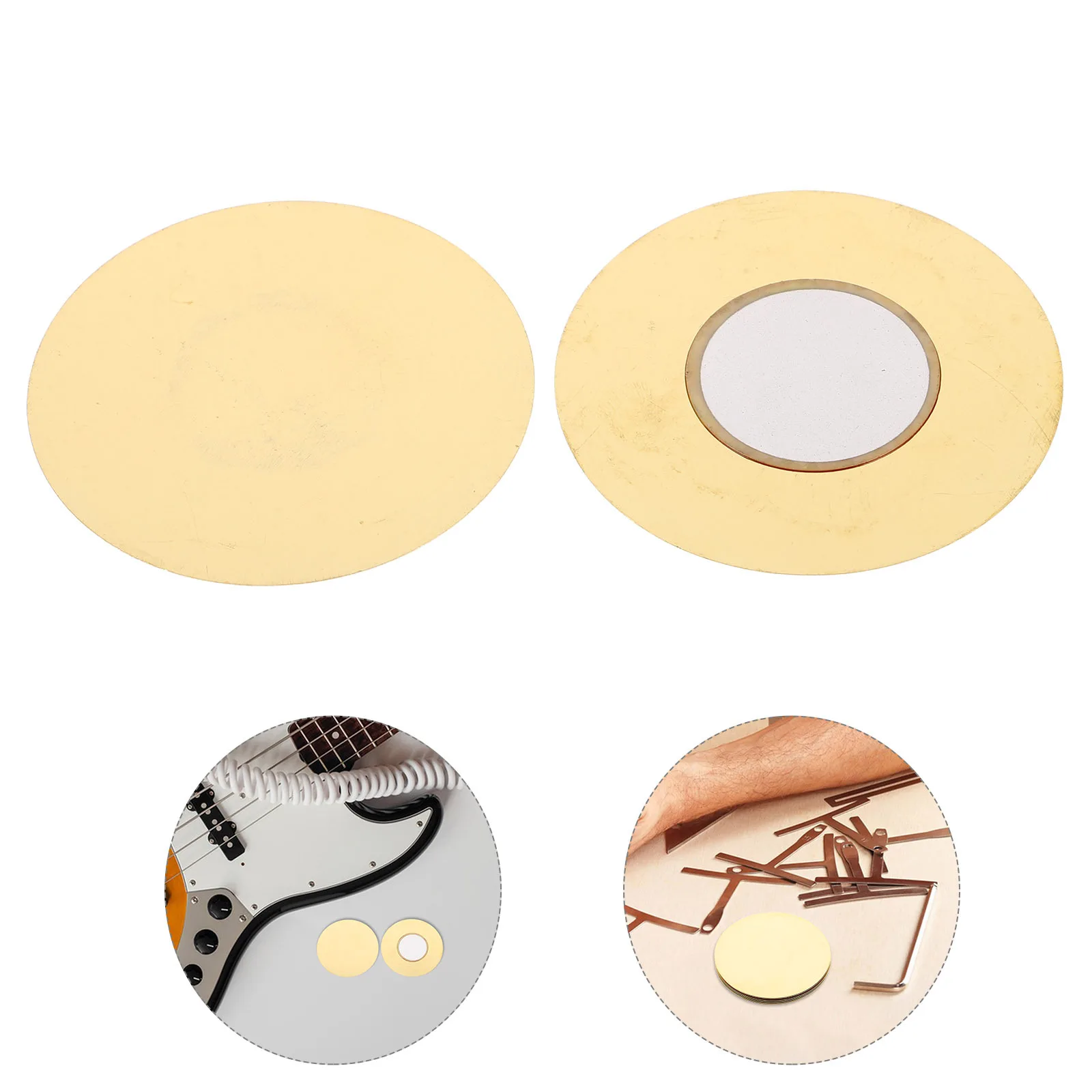 

10Pcs Guitar Disc Pickup Transducer Copper Base High Sensitivity Acoustic Mic for Drum Kits Instruments Drum Trigger Sensor