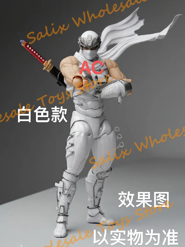 Auf Lager AC Factory Die zweite Serie Ryu Weiße Version Ryu Hayabusa Kaiyodo Revoltech Amazing Yamaguchi Ryu Hayabusa Figur Spielzeug