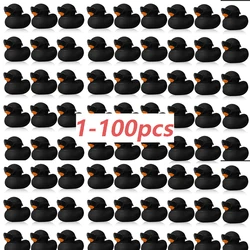 1-100pcs Black Mini Rubber Ducks in Bulk with Sunglasses Duck Gifts Mini Bath Ducks Small Duck Float Pool Ducks Bulk Toys