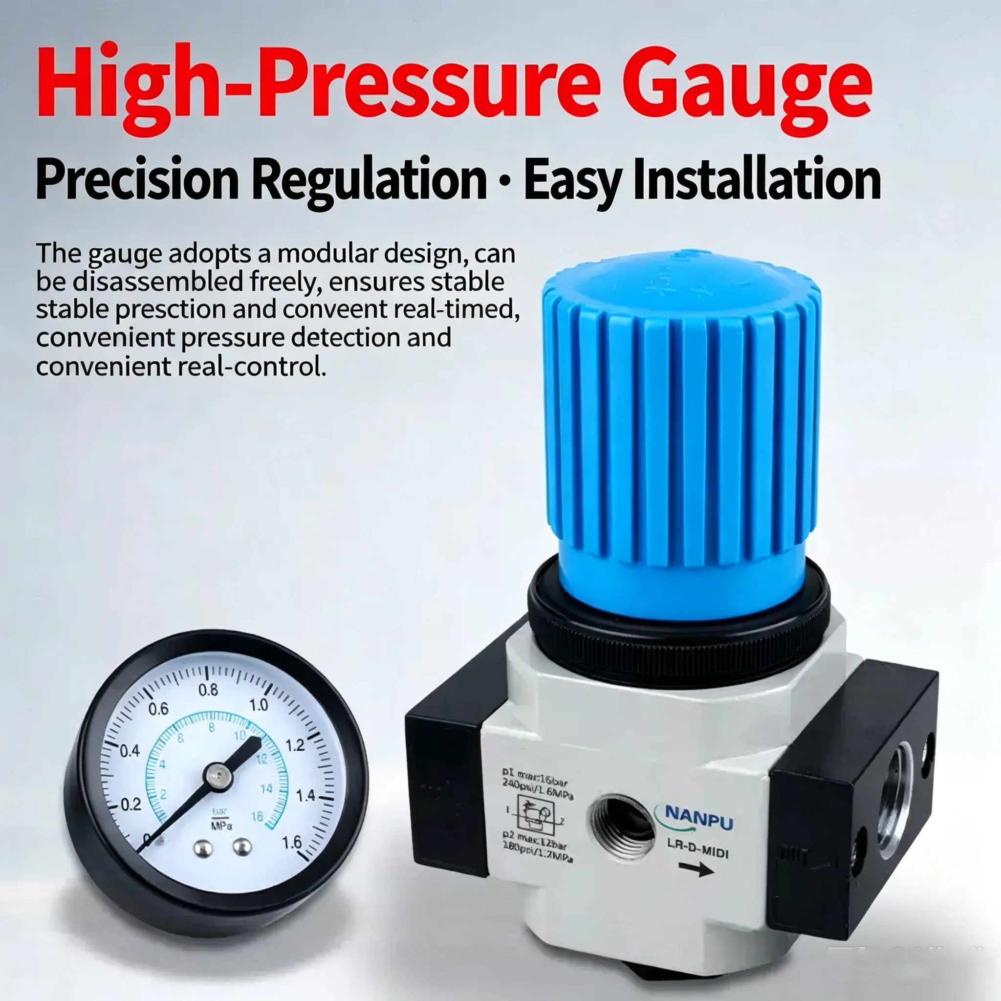 Filter Processor Oil Water Separator LR Precision LR 1.6Mpa High Pressure Regulator Air