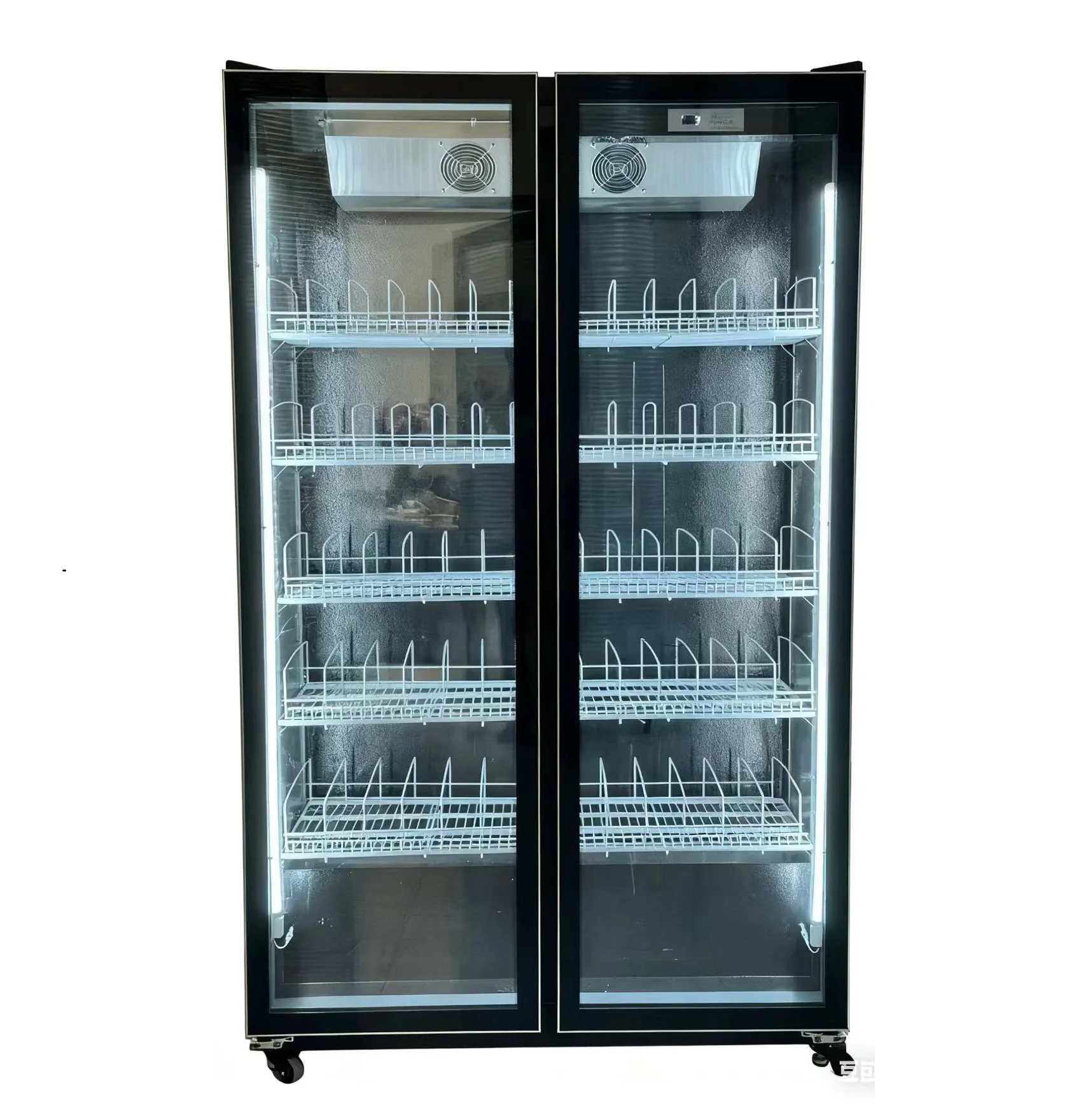 Hot Sale Air-Cooling LED Light Commercial Beverage Cooler Refrigerator with Adjustable Shelves for Supermarket Convenience Store